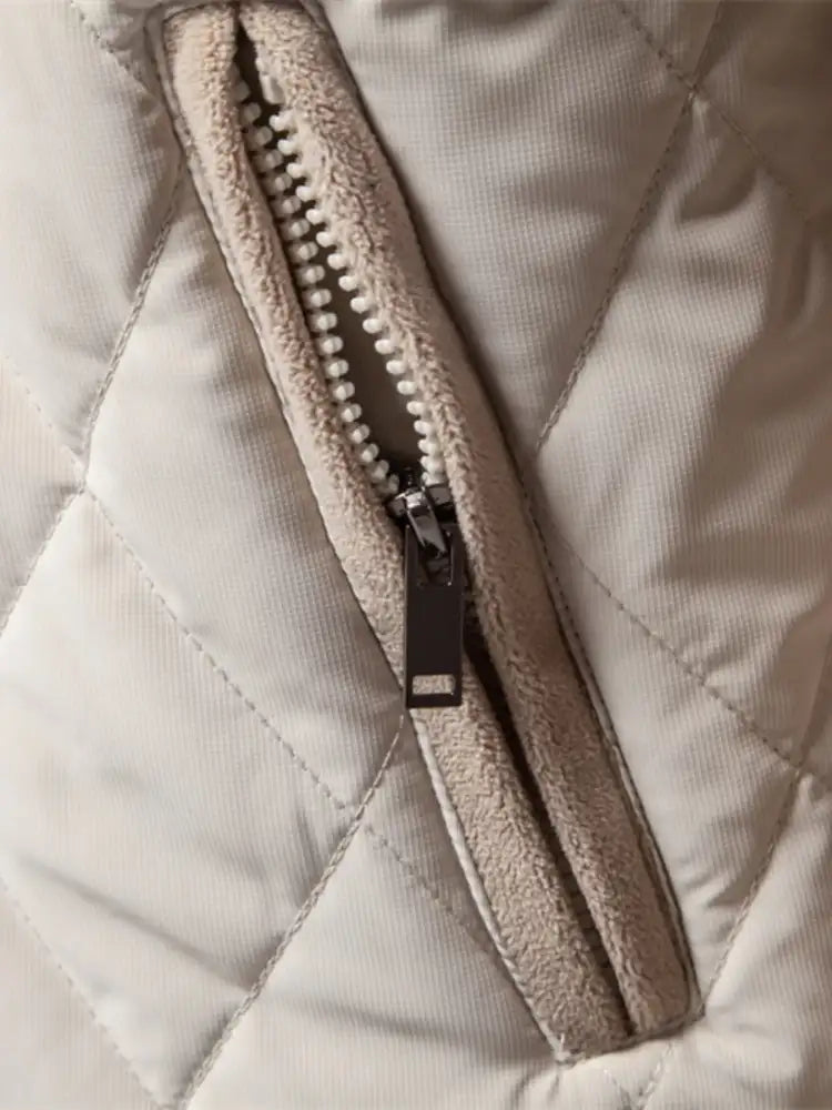 Men’s Quilted Snap Down Long Sleeve Jacket