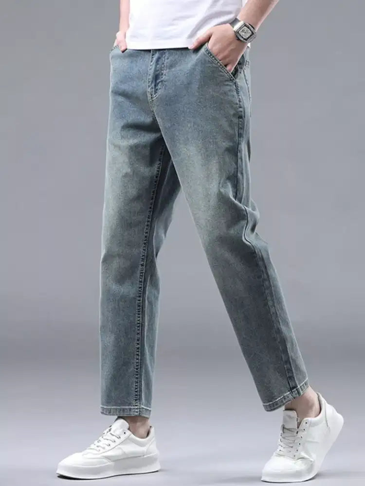 Men’s Relaxed Fit Cropped Jeans