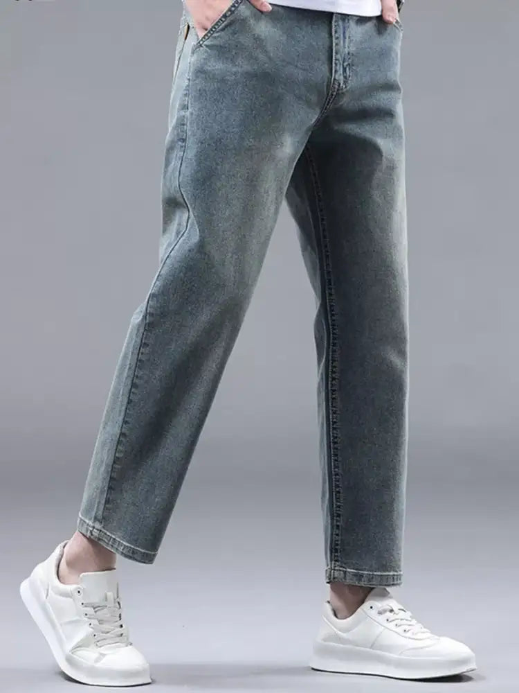 Men’s Relaxed Fit Cropped Jeans