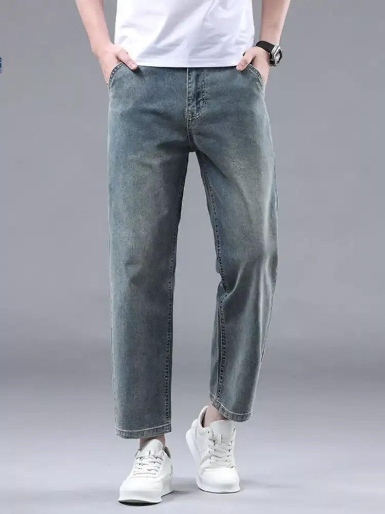 Men’s Relaxed Fit Cropped Jeans