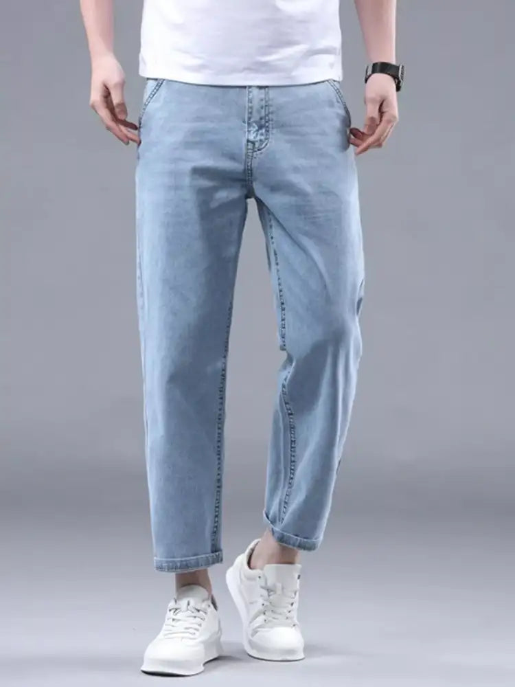 Men’s Relaxed Fit Cropped Jeans