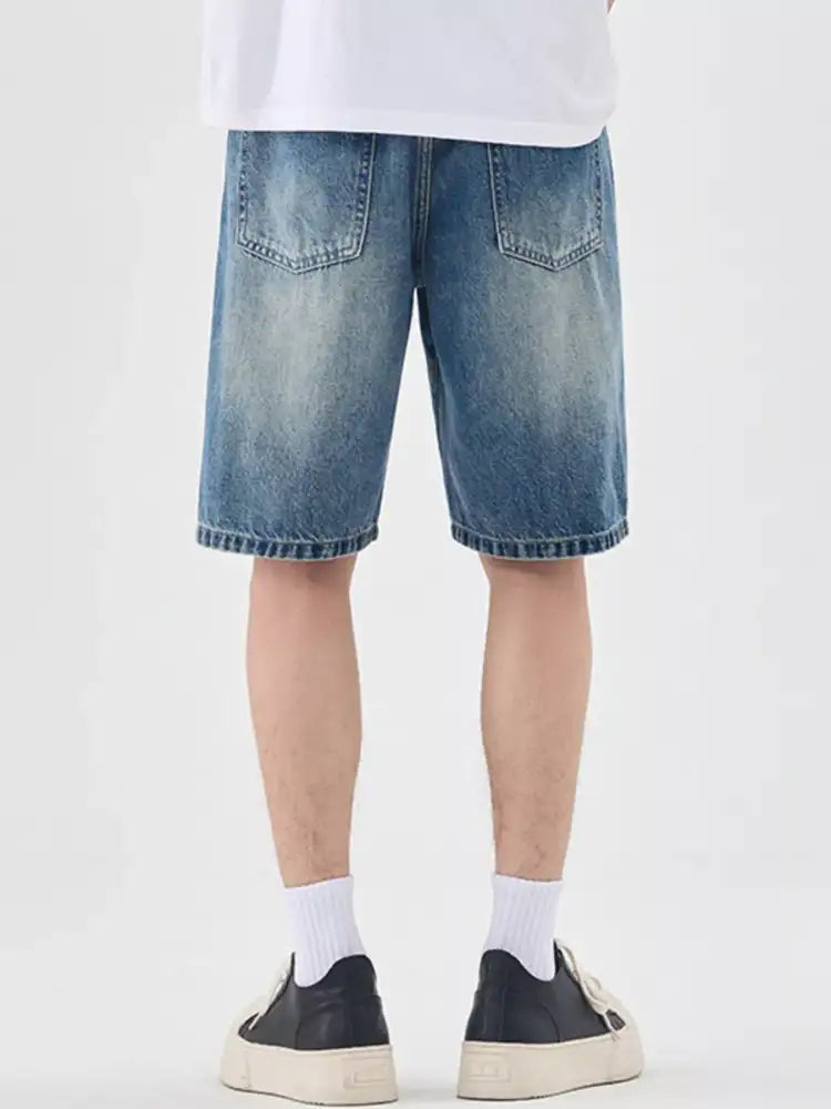 Men’s Relaxed Fit Gradient Wash Denim Shorts