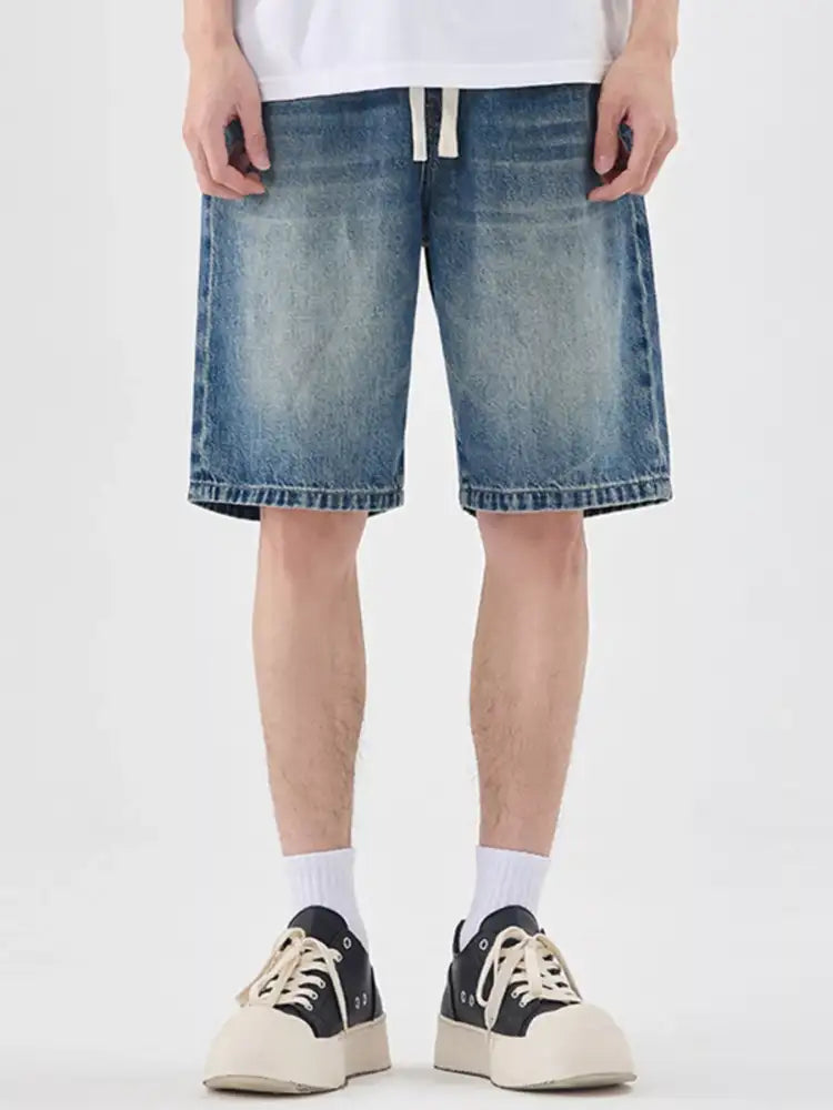 Men’s Relaxed Fit Gradient Wash Denim Shorts