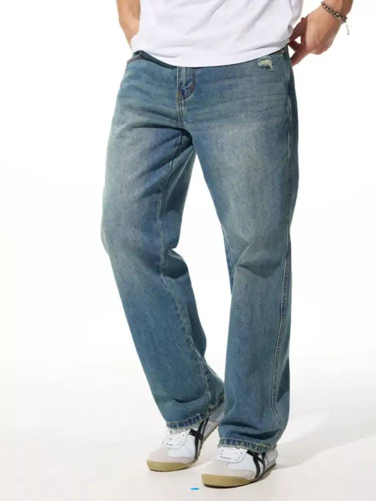 Men’s Relaxed Fit Wash Jeans