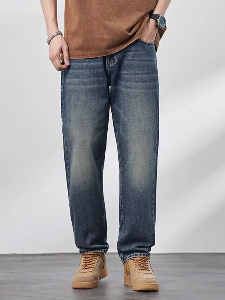 Men’s Relaxed Fit Wash Jeans