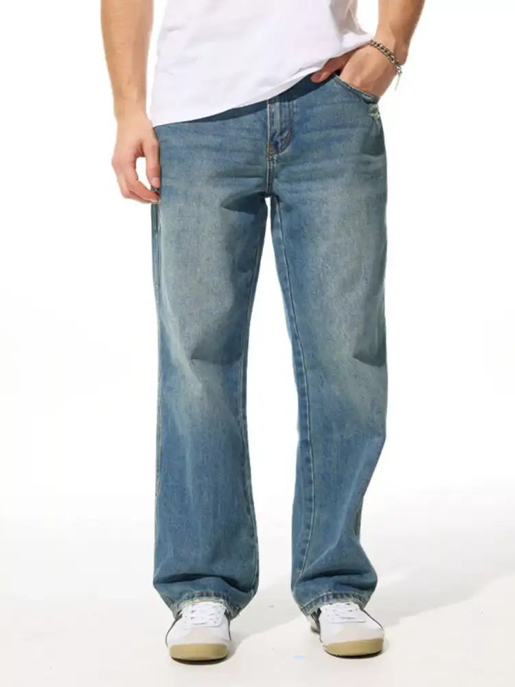 Men’s Relaxed Fit Wash Jeans