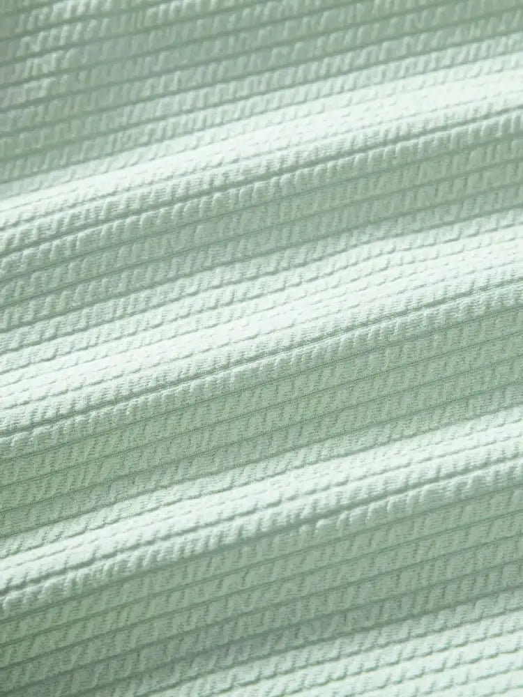 Men’s Ribbed Short Sleeve Shirt and Shorts Set