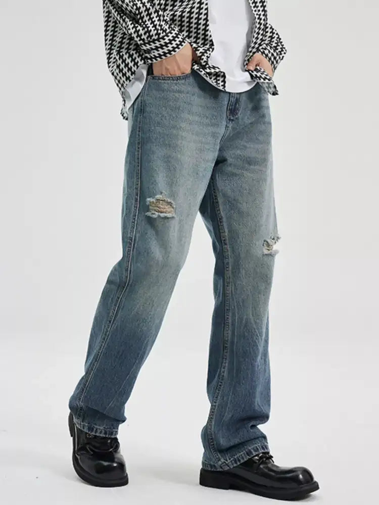 Men’s Ripped Relaxed Fit Jeans