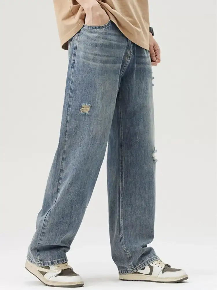 Men’s Ripped Relaxed Fit Jeans