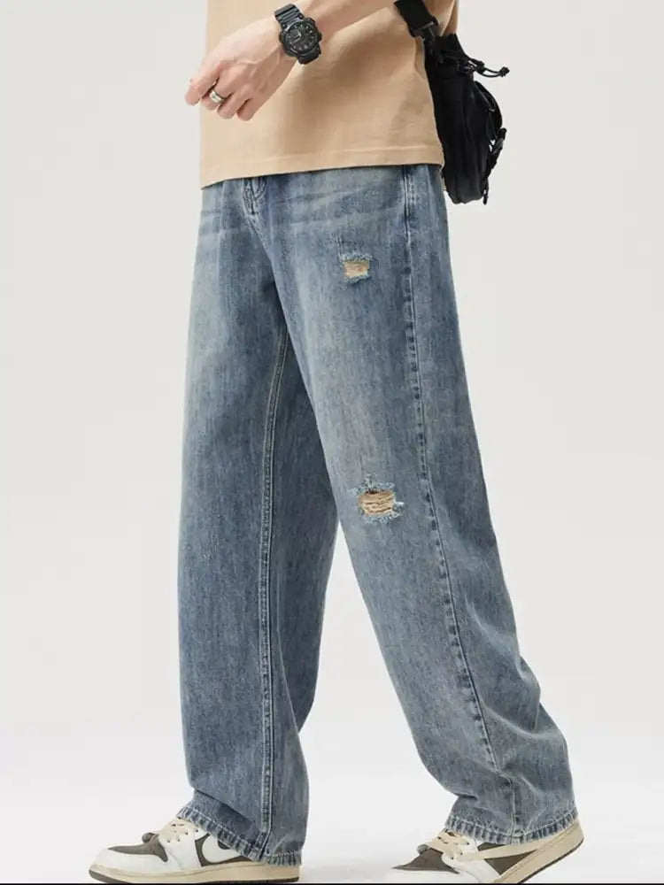 Men’s Ripped Relaxed Fit Jeans