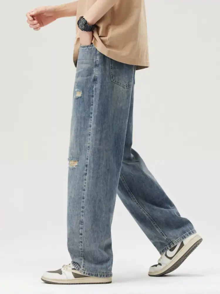 Men’s Ripped Relaxed Fit Jeans