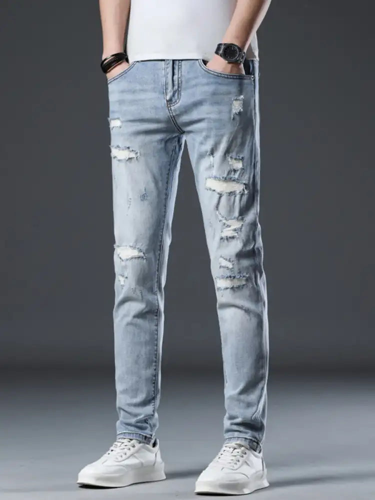 Men’s Ripped Slim Fit Jeans