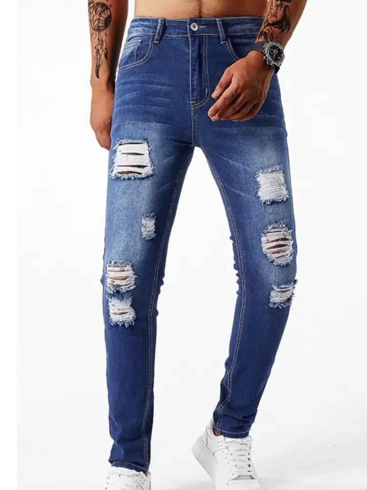 Men’s Ripped Slim Fit Jeans