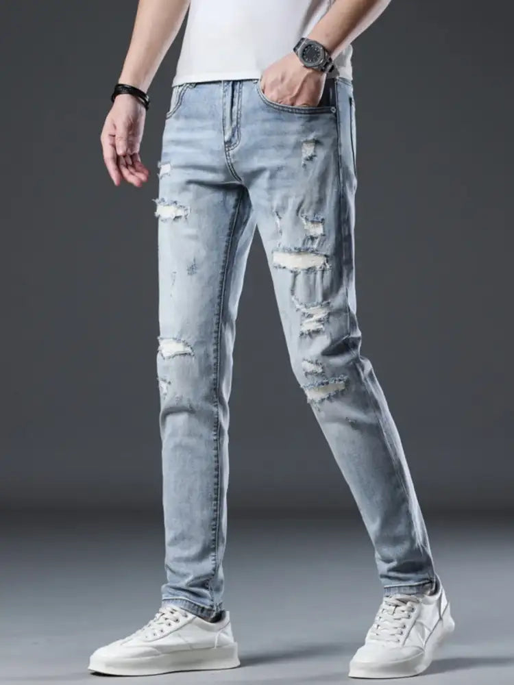 Men’s Ripped Slim Fit Jeans