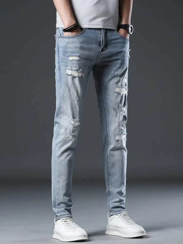 Men’s Ripped Slim Fit Jeans