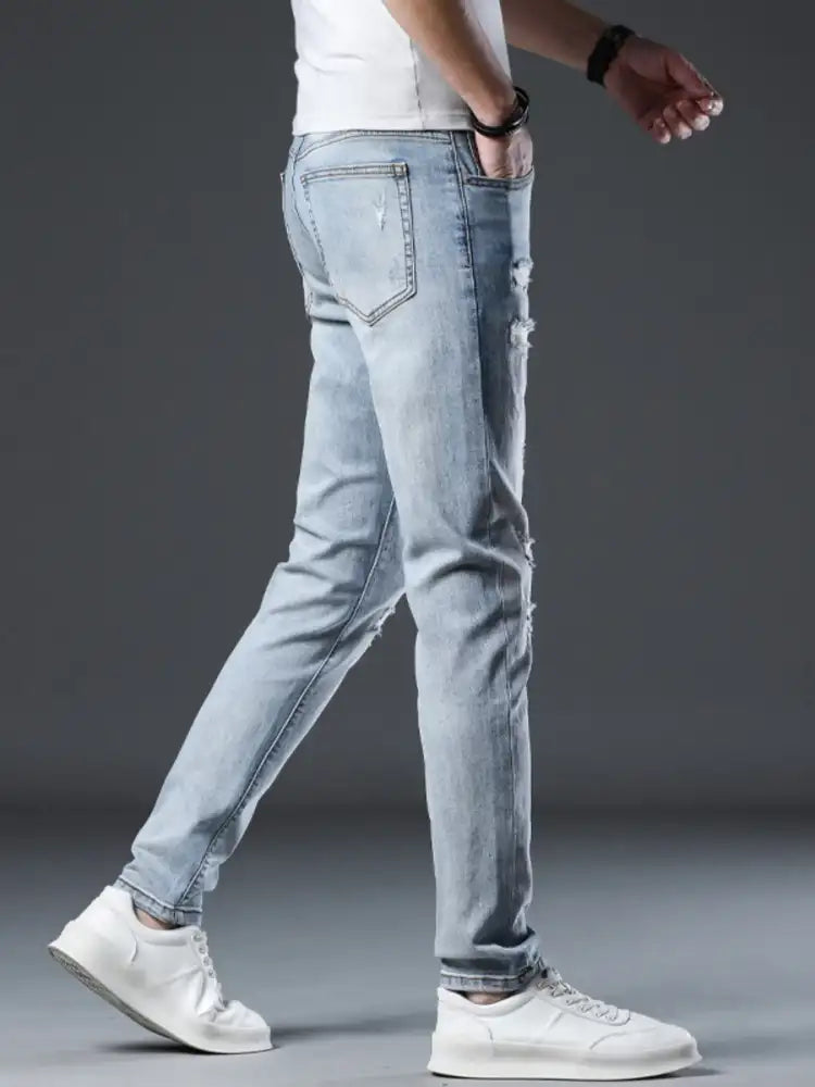 Men’s Ripped Slim Fit Jeans
