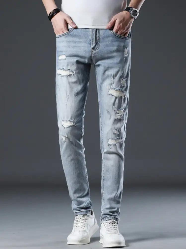 Men’s Ripped Slim Fit Jeans