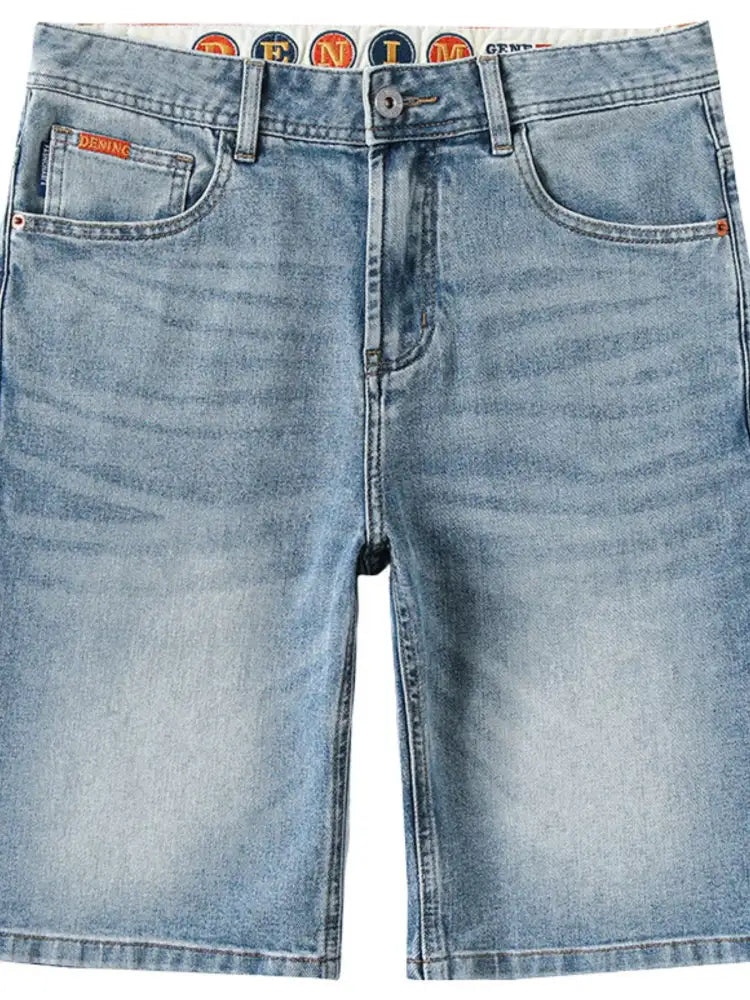 Men’s Rolled Hem Casual Denim Shorts