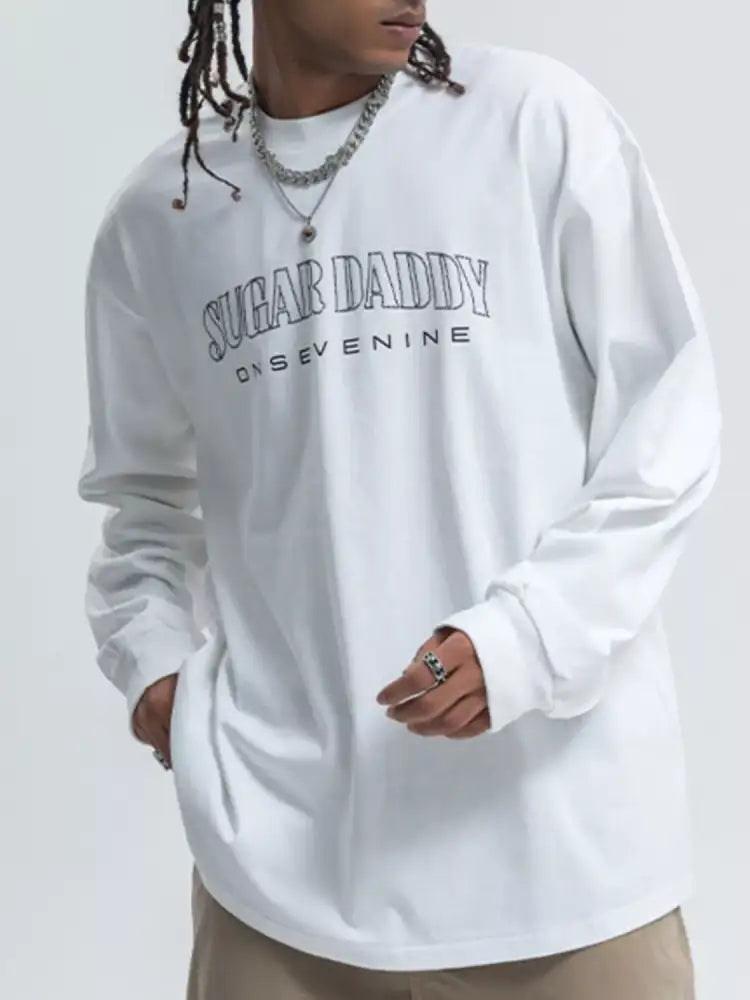 Men’s Round Neck Letter Graphic T-Shirt