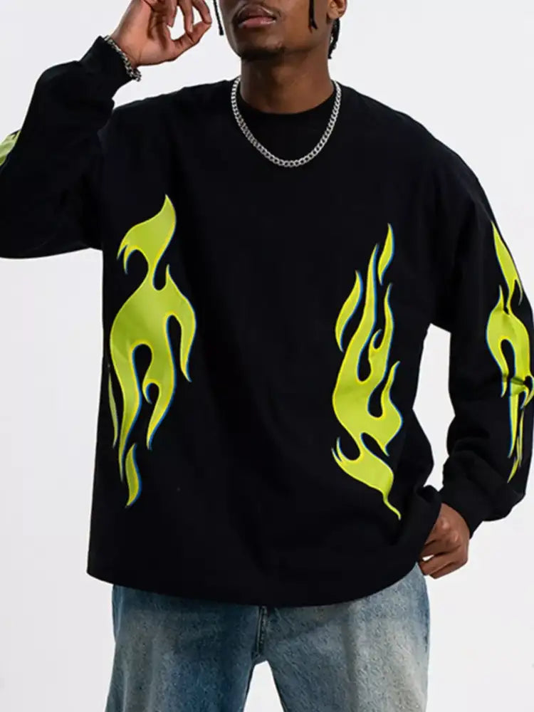 Men’s Round Neck Long Sleeve T-Shirt