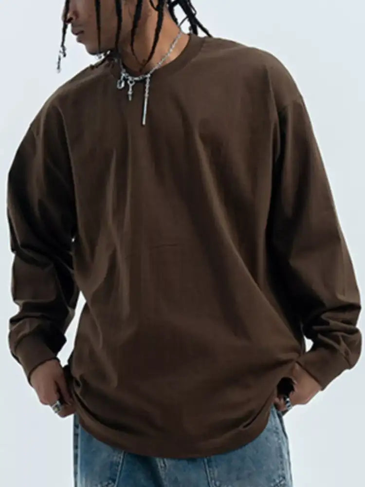 Men’s Round Neck Long Sleeve T-Shirt