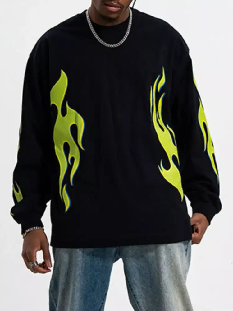 Men’s Round Neck Long Sleeve T-Shirt