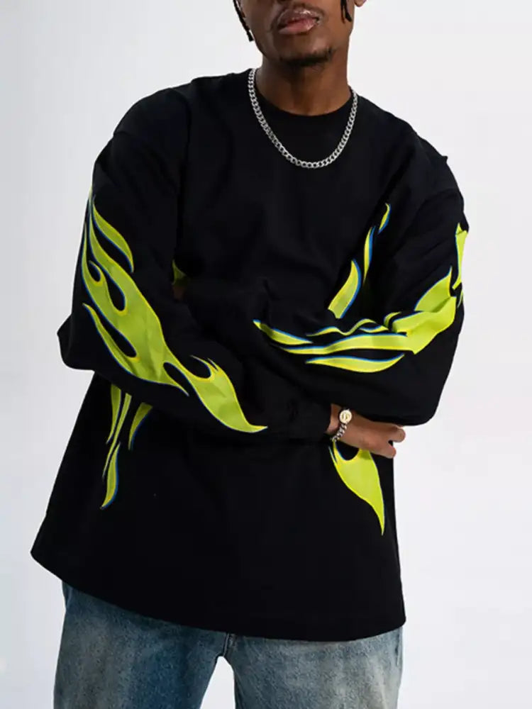 Men’s Round Neck Long Sleeve T-Shirt