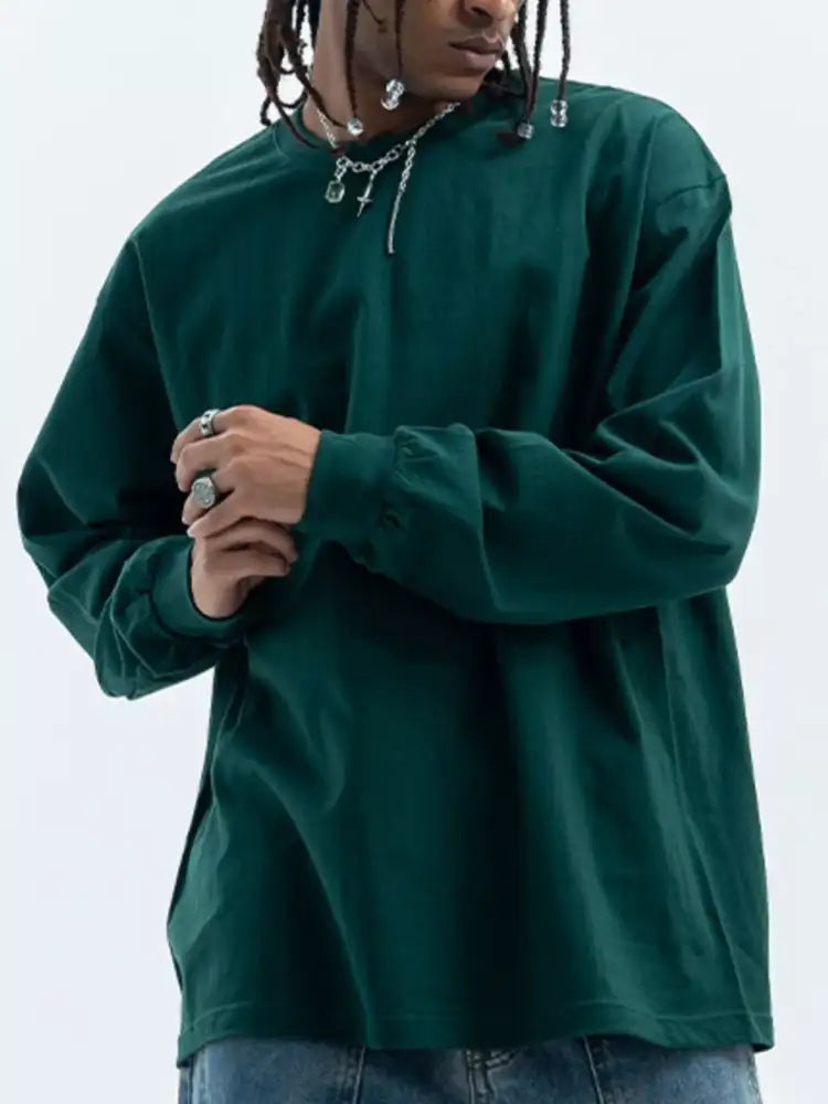 Men’s Round Neck Long Sleeve T-Shirt