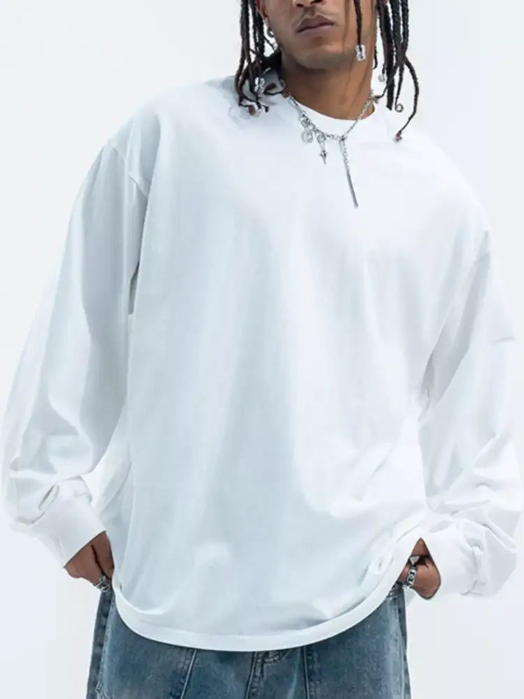 Men’s Round Neck Long Sleeve T-Shirt