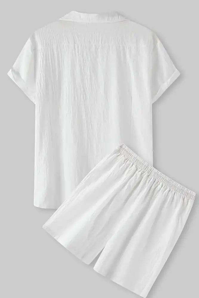 Men’s Short Sleeve Shirt and Shorts Set