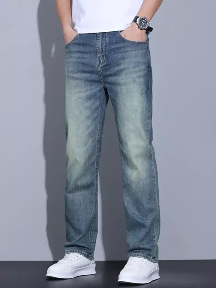 Men’s Slim Fit Washed Jeans