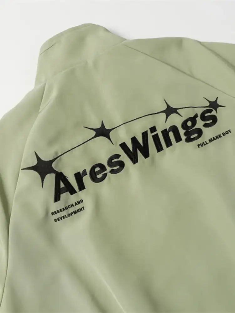 Men’s Star Pattern Zip-Up Jacket