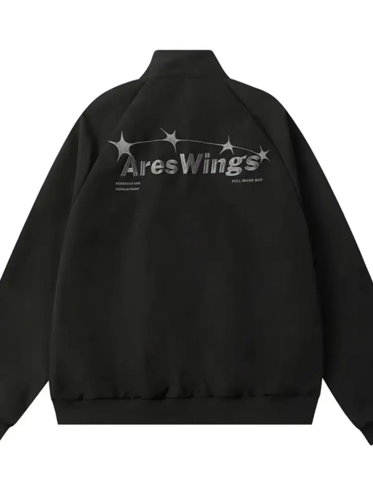 Men’s Star Pattern Zip-Up Jacket