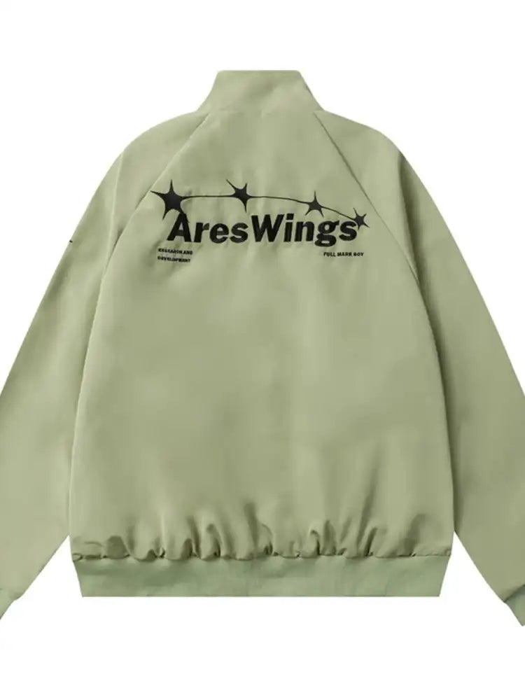 Men’s Star Pattern Zip-Up Jacket