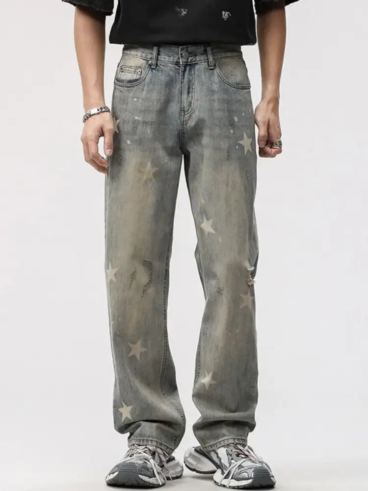 Men’s Star Wide Leg Jeans