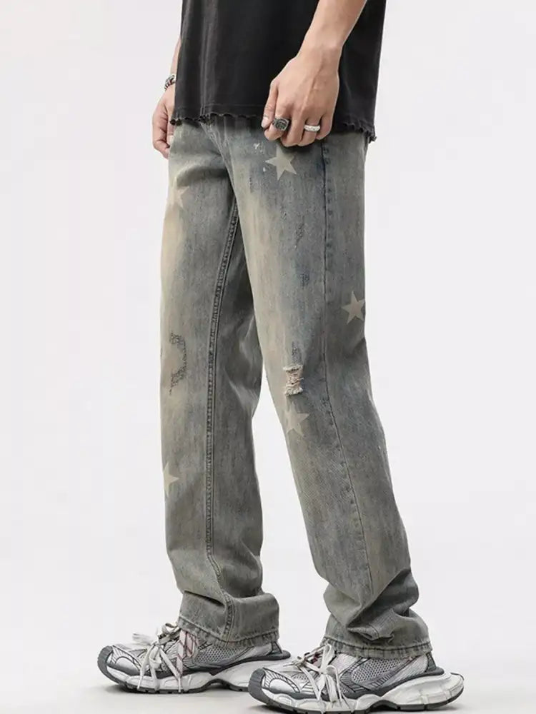 Men’s Star Wide Leg Jeans