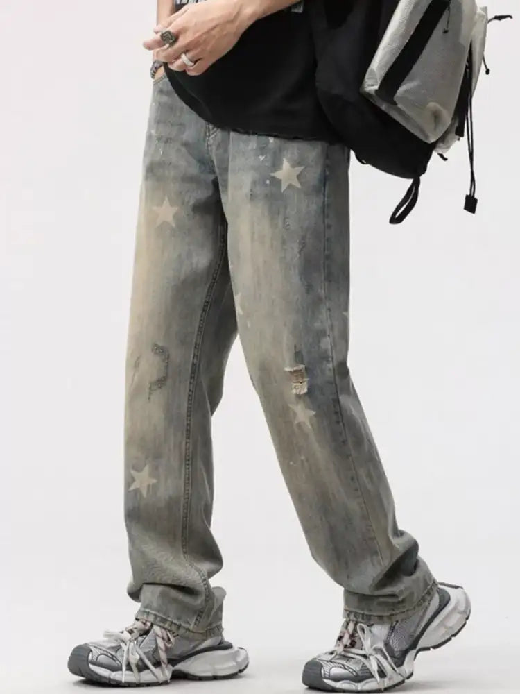 Men’s Star Wide Leg Jeans