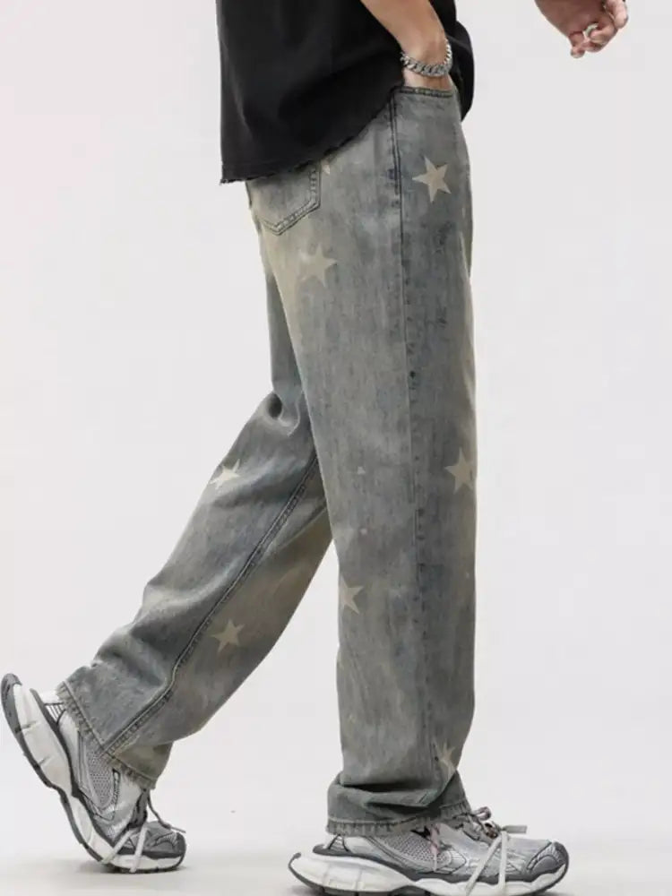 Men’s Star Wide Leg Jeans