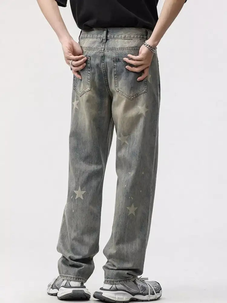 Men’s Star Wide Leg Jeans
