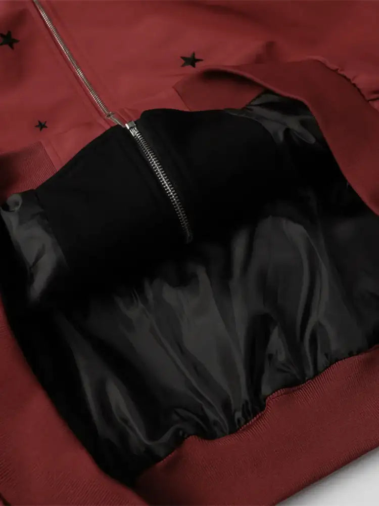 Men’s Star Zip Up Hooded Jacket