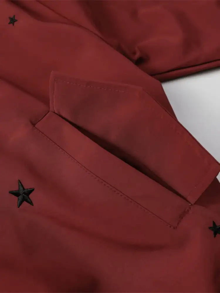 Men’s Star Zip Up Hooded Jacket