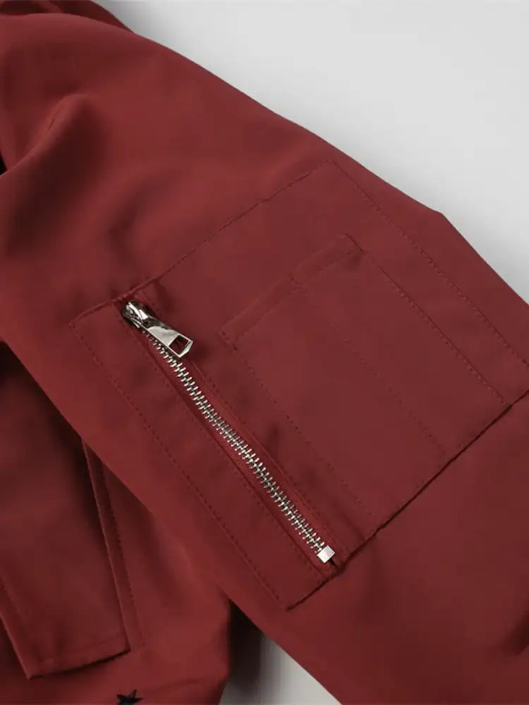 Men’s Star Zip Up Hooded Jacket