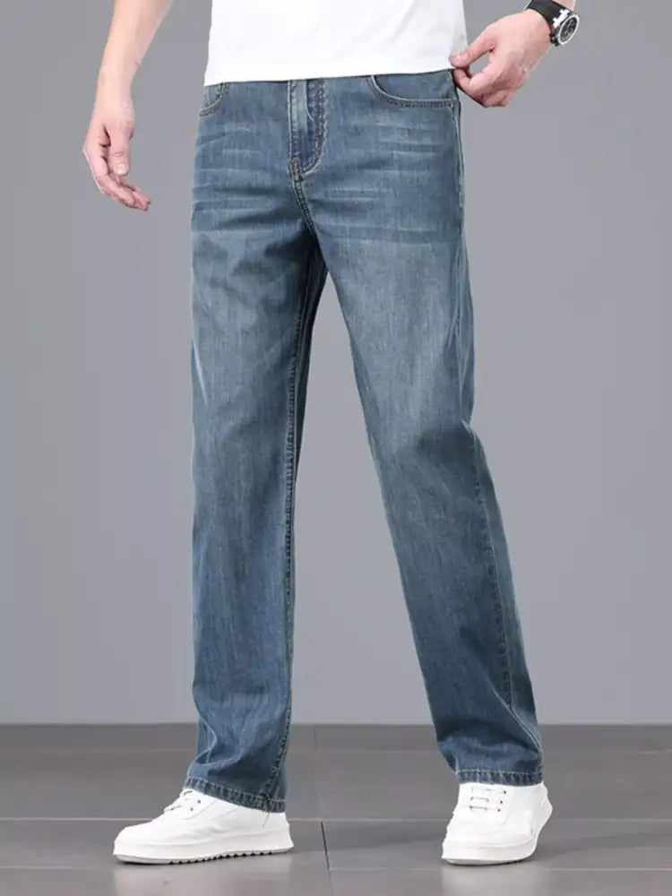 Men’s Straight Fit Wash Jeans