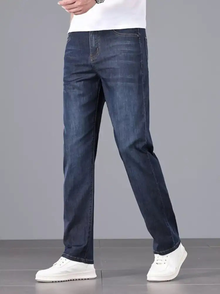 Men’s Straight Fit Wash Jeans