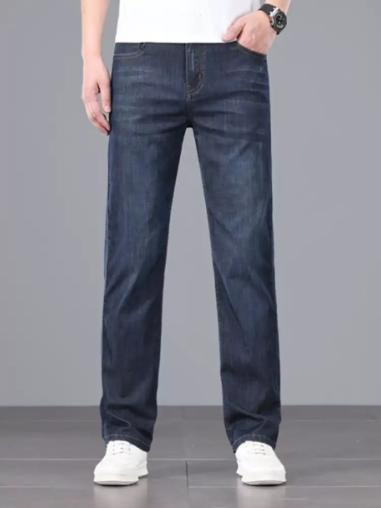 Men’s Straight Fit Wash Jeans