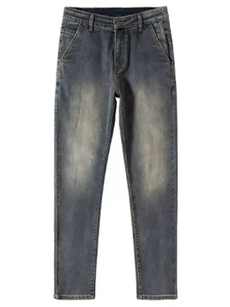 Men’s Straight Leg Vintage Wash Jeans