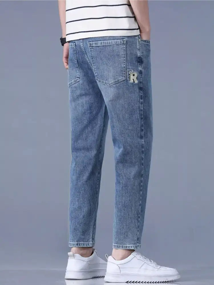 Men’s Straight-Leg Wash Jeans