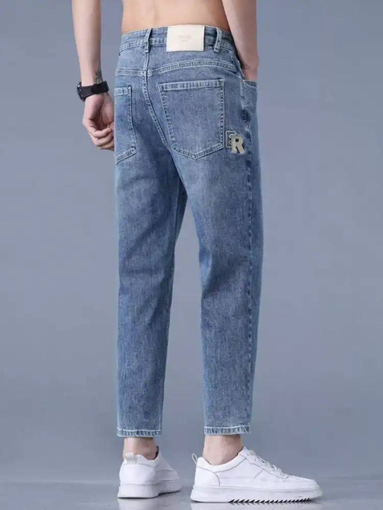 Men’s Straight-Leg Wash Jeans