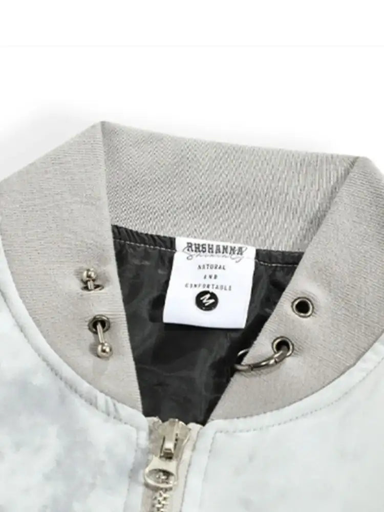 Men’s Tie-Dye Zip-Up Bomber Jacket