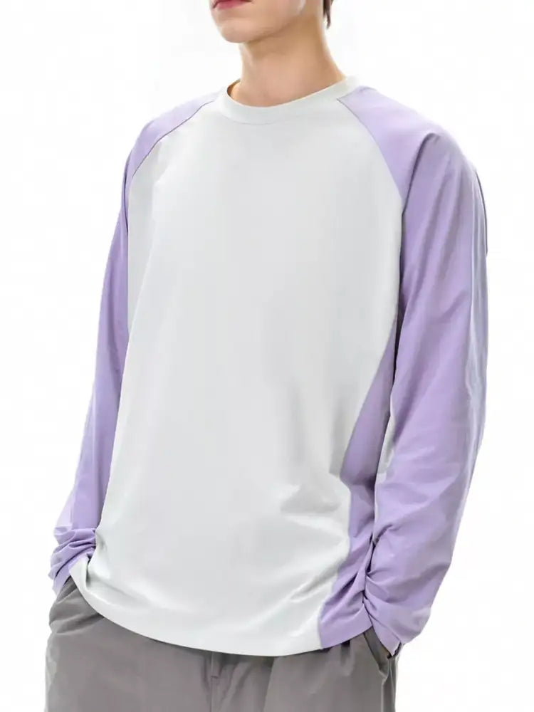 Men’s Two-Tone Raglan Long Sleeve T-Shirt